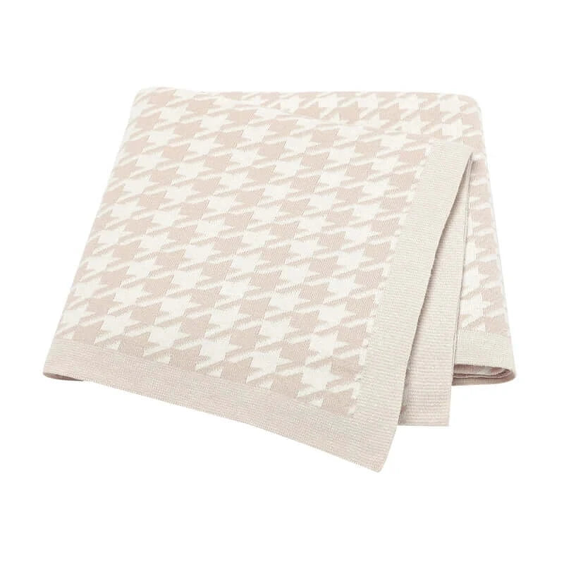 Image of Couverture épaisse pour bébé beige– douceur pour nouveau-né.
