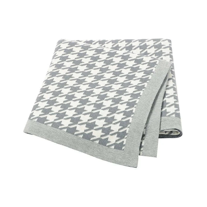 Image of Couverture épaisse pour bébé gris– textile doux pour nourrisson