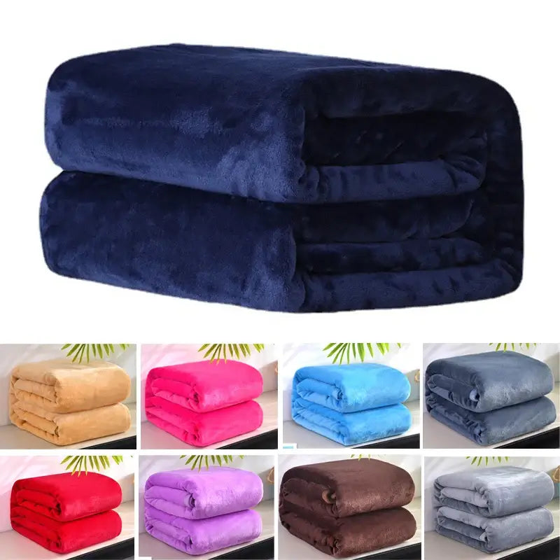 Image of Couverture polaire en flanelle douce 200x230 cm - confort et chaleur