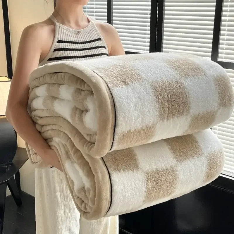 Image of Couverture polaire pour enfant kaki