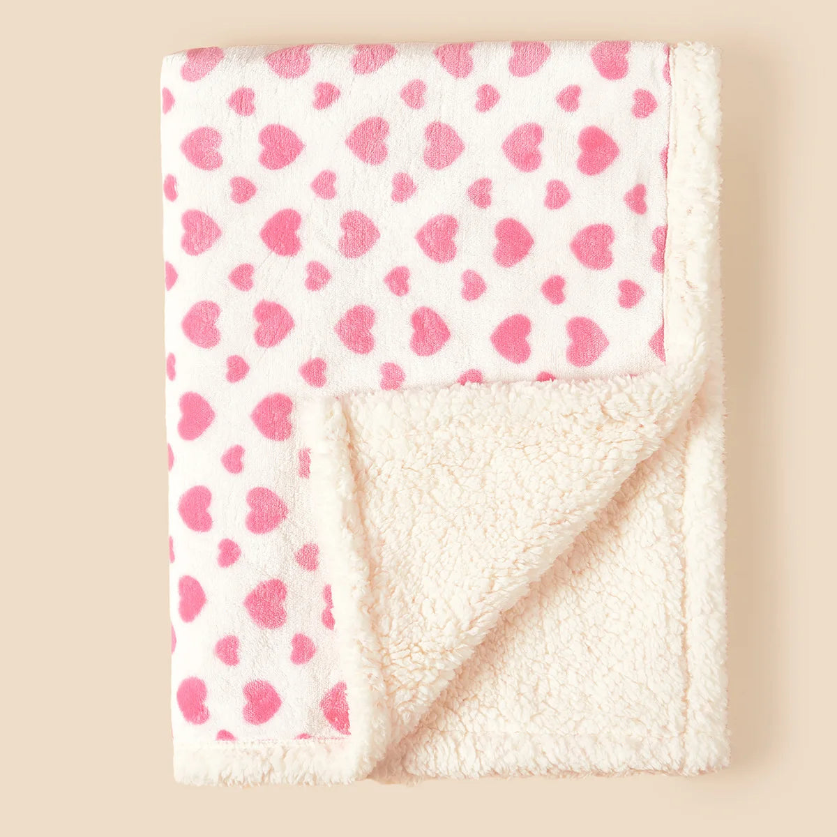 Couverture polaire pour nourrisson rose