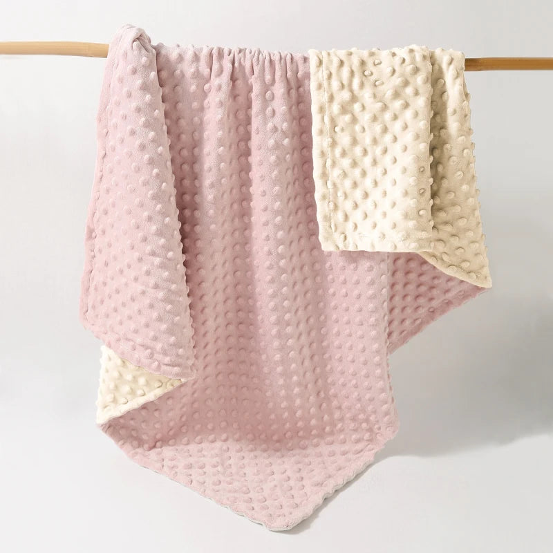 Couverture pour bébé fille rose 1