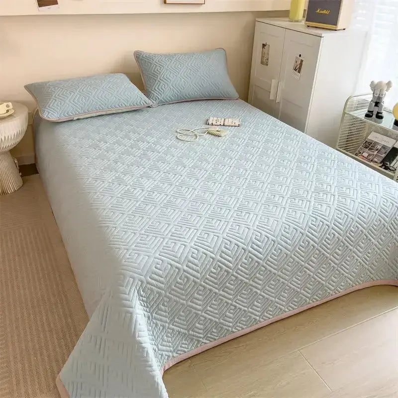 Image of Couverture pour lit bleu– élégance chambre