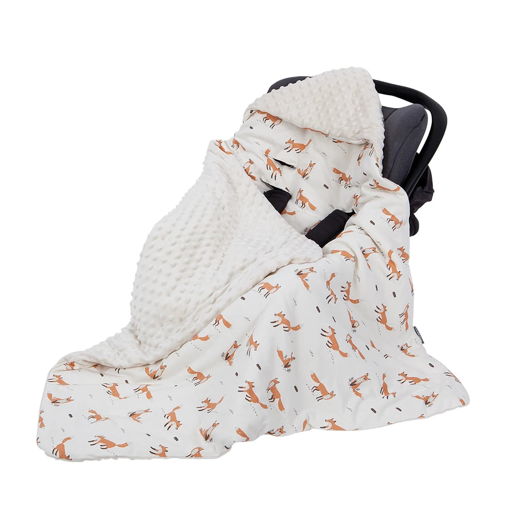 Couverture siège auto pour bébé blanc