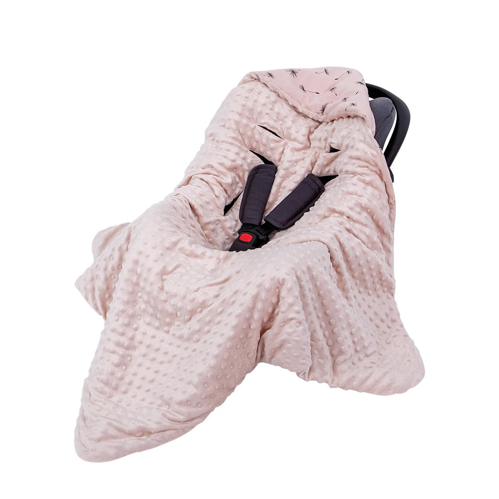 Couverture siège auto pour bébé rose 1