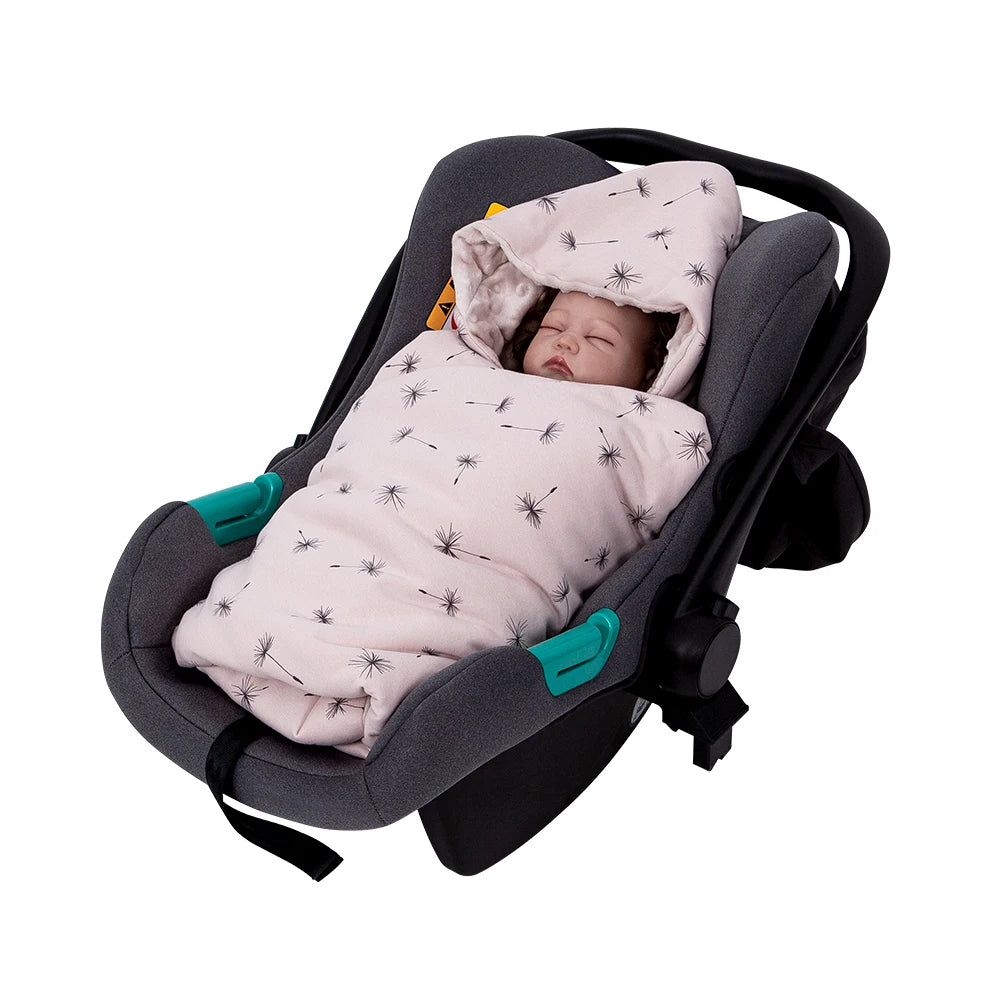 Couverture siège auto pour bébé rose 2