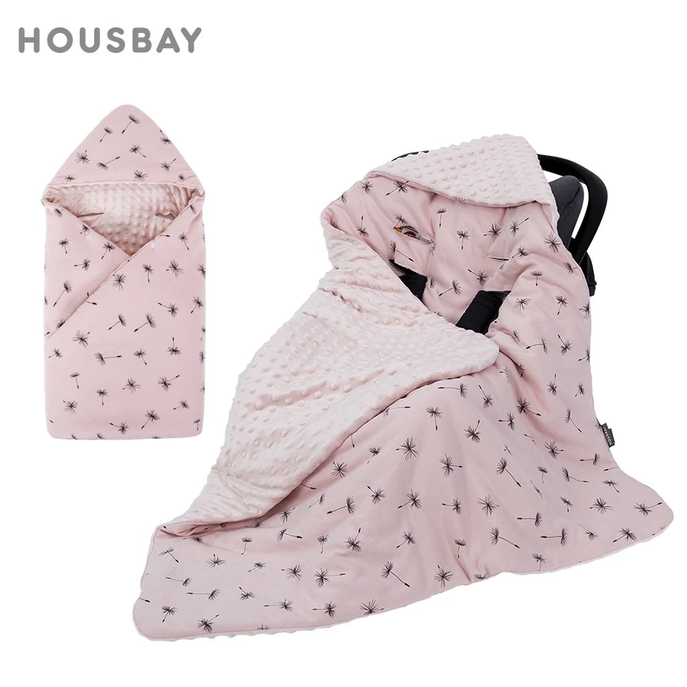 Couverture siège auto pour bébé rose 3