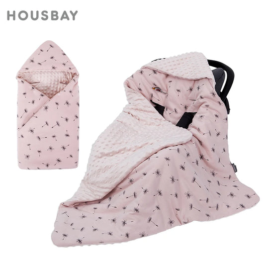 Couverture siège auto pour bébé rose 3