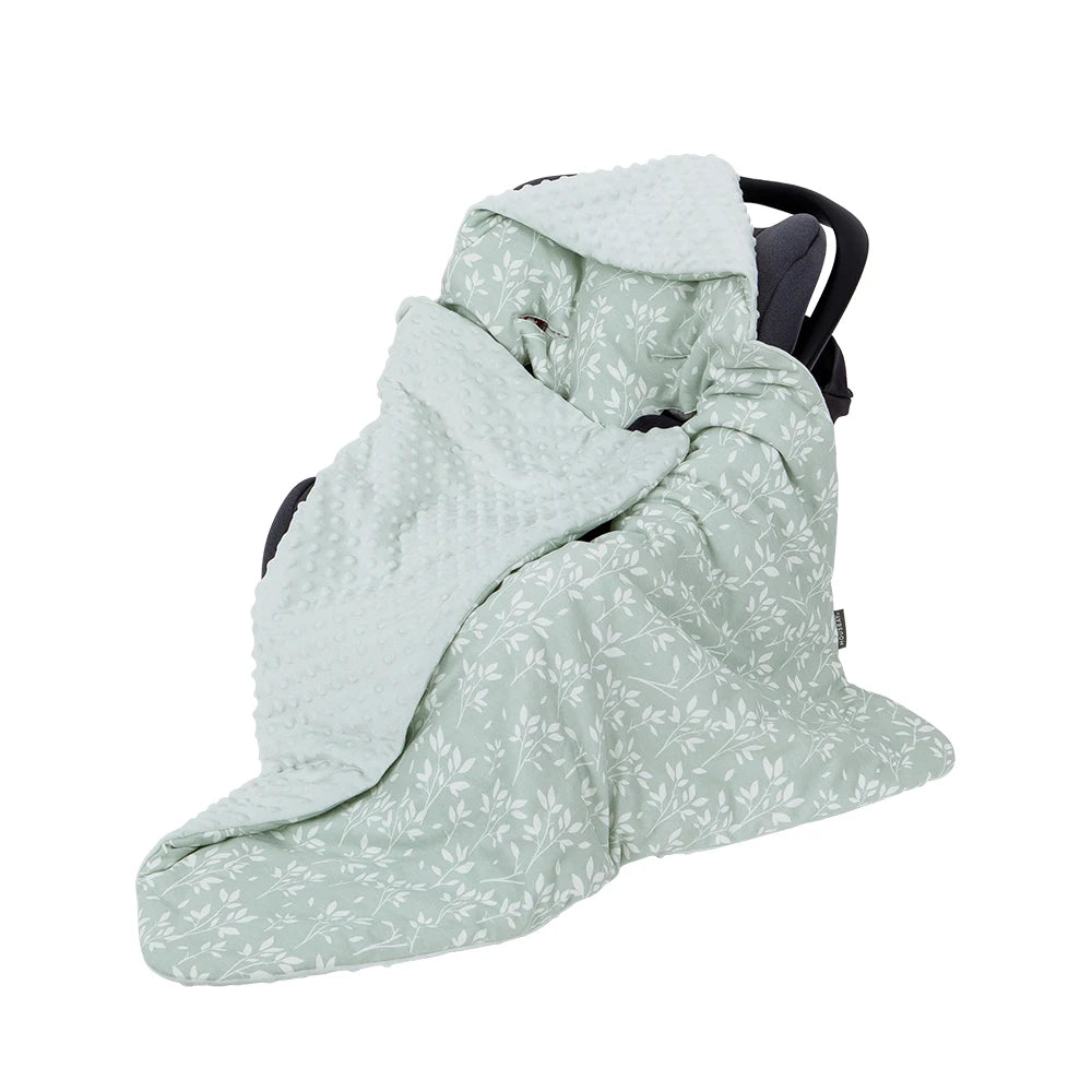 Couverture siège auto pour bébé vert