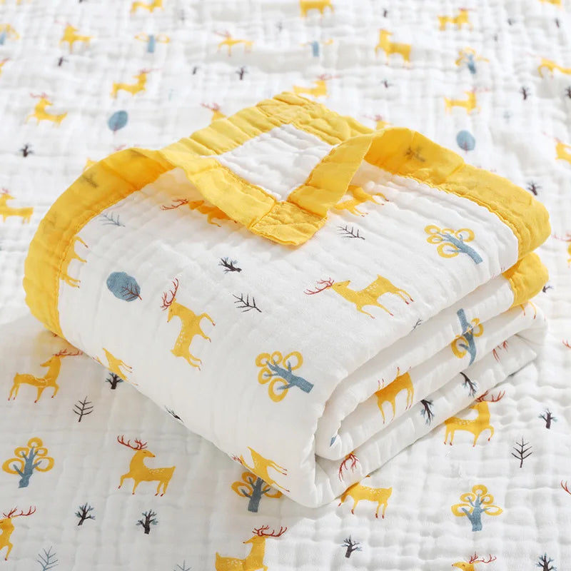 Couverture été pour bébé cerf